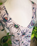 Whimsy Spiders Vneck Dolman Tee (Large/12)