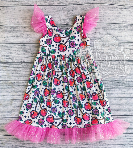 Tattoo Cherries Flounce Dress