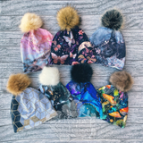 Adult Large Pom Pom Beanies