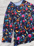 Night Moon Floral, Size 3T