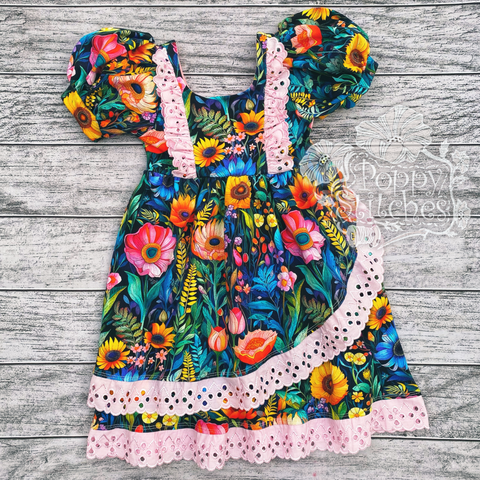 Botanica Floral Petal Dress 2T