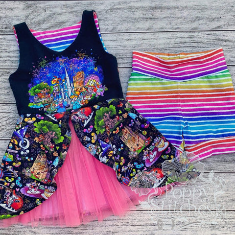 Size 6 Celebration Cascading Tulle Peplum Set