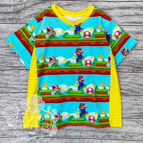 Size 7 Gamer Colorblock Tee